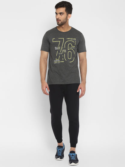 Appulse Men's Short Sleeve Round Neck Printed T-Shirt | Men | Premium Cotton | Activewear | Athleisure