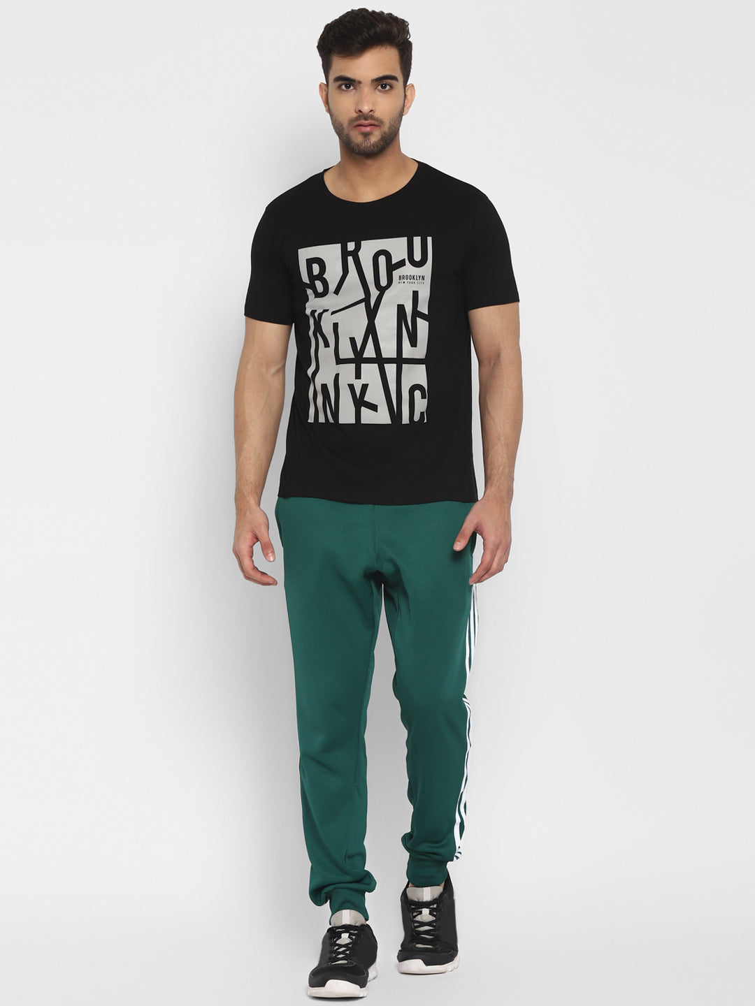 Ap'pulse Men's Short Sleeve Round Neck Printed Tshirt