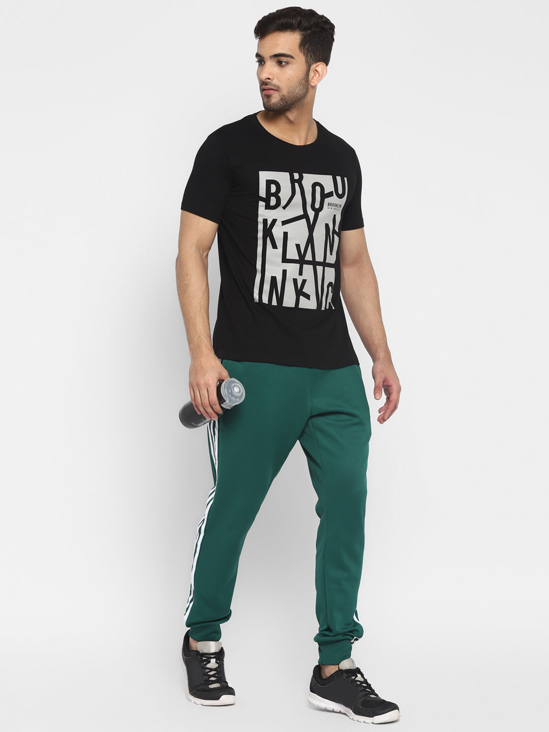 Ap'pulse Men's Short Sleeve Round Neck Printed Tshirt