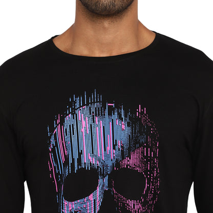 Appulse Men's Printed Long Sleeve Thumb Hole Round Neck T-Shirt | Men | Premium Cotton | Activewear | Athleisure