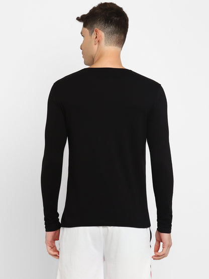 Appulse Men's Round Neck Long Sleeve Printed T-Shirt | Men | Premium Cotton | Activewear | Athleisure