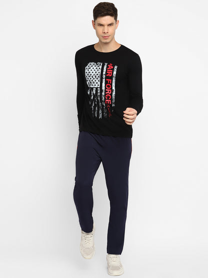 Appulse Men's Round Neck Long Sleeve Printed T-Shirt | Men | Premium Cotton | Activewear | Athleisure