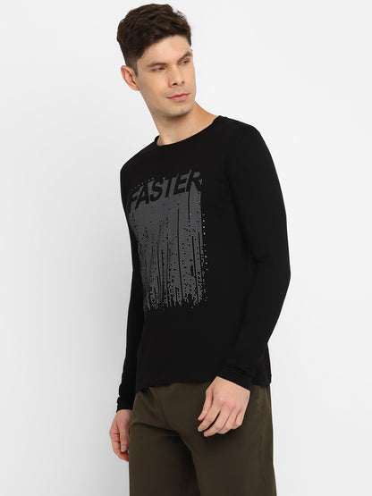 Appulse Men's Round Neck Long Sleeve Printed T-Shirt | Men | Premium Cotton | Activewear | Athleisure