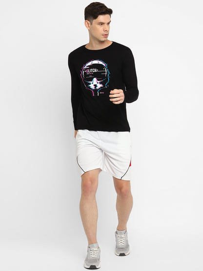 Appulse Men's Round Neck Long Sleeve Printed T-Shirt | Men | Premium Cotton | Activewear | Athleisure