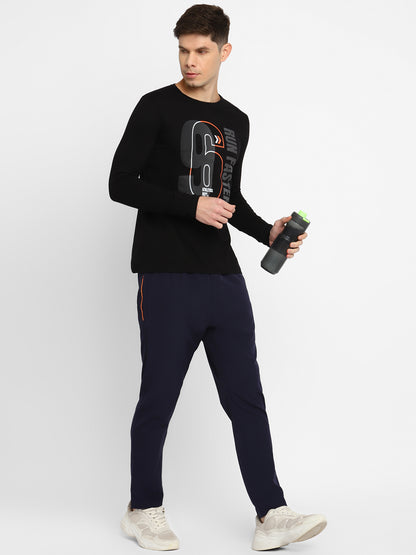 Appulse Men's Round Neck Long Sleeve Printed T-Shirt | Men | Premium Cotton | Activewear | Athleisure