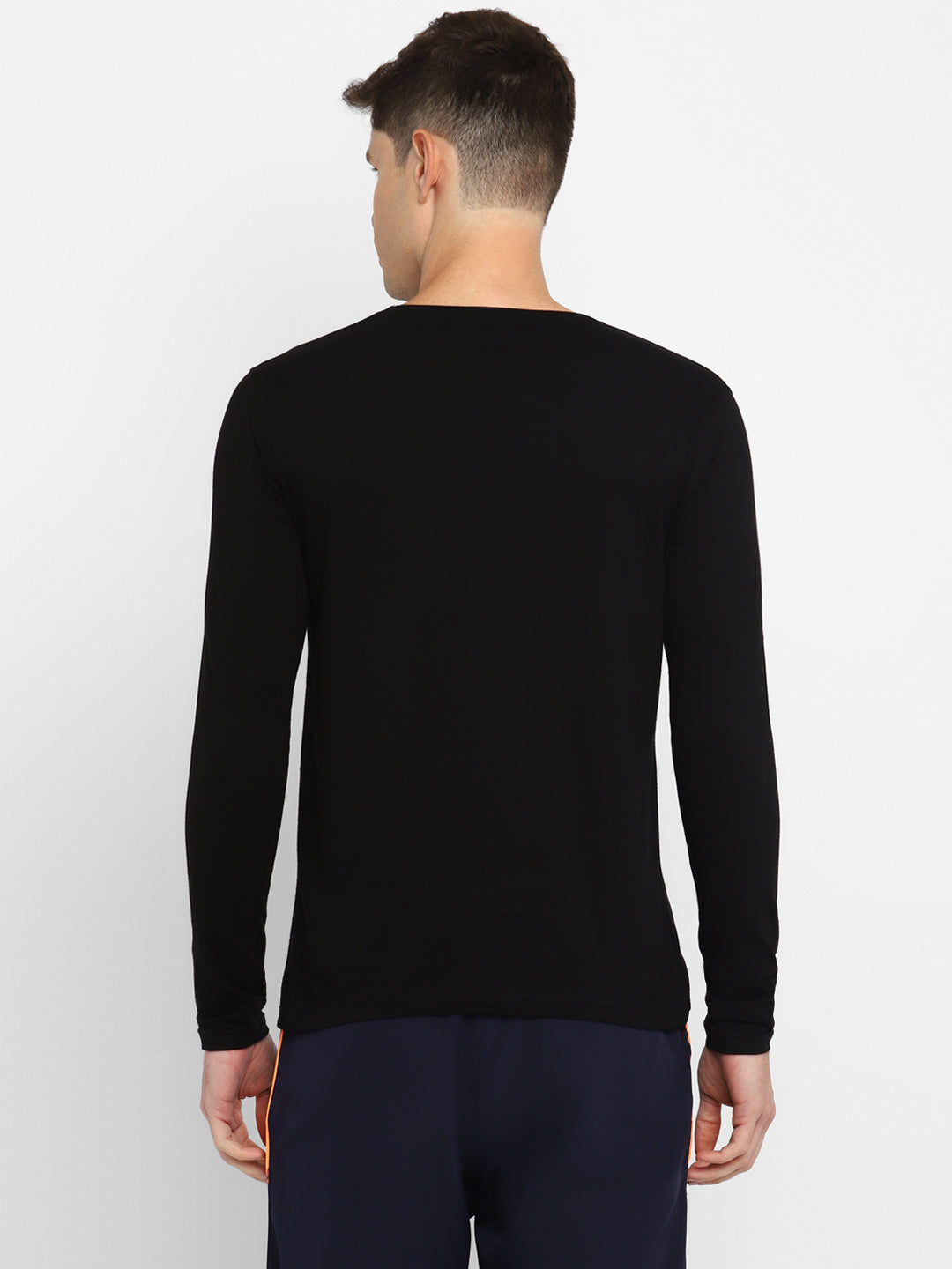 Ap'pulse Men's Round Neck Long Sleeve Printed Tshirt