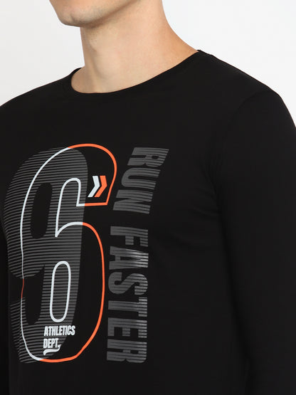 Appulse Men's Round Neck Long Sleeve Printed T-Shirt | Men | Premium Cotton | Activewear | Athleisure