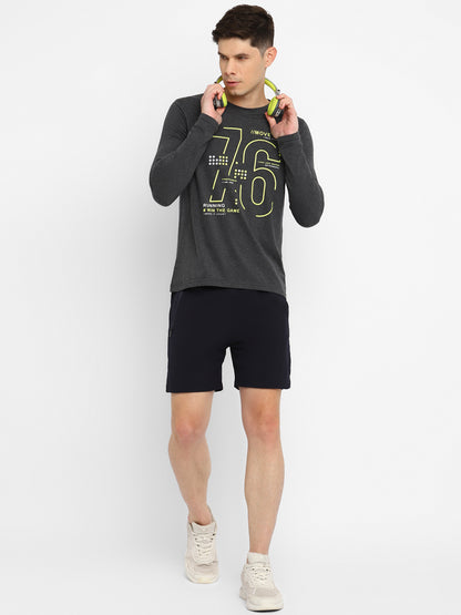 Appulse Men's Round Neck Long Sleeve Printed T-Shirt | Men | Premium Cotton | Activewear | Athleisure