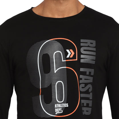 Appulse Men's Printed Long Sleeve Thumb Hole Round Neck T-Shirt | Men | Premium Cotton | Activewear | Athleisure