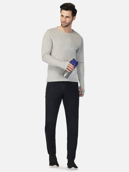 Appulse Men's Round Neck Long Sleeve Thumb Hole T-Shirt | Men | Premium Cotton | Activewear | Athleisure