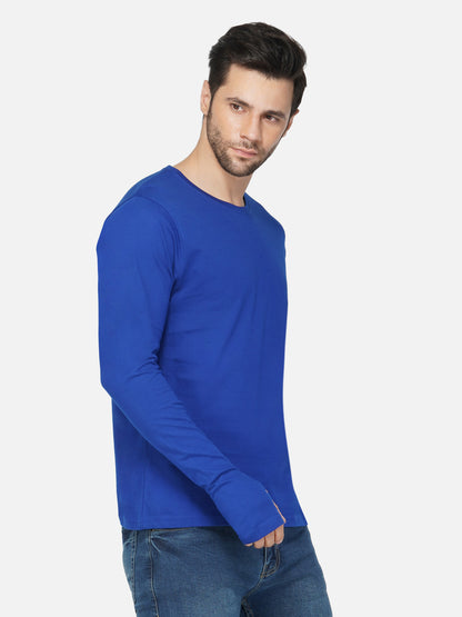 Appulse Men's Round Neck Long Sleeve Thumb Hole T-Shirt | Men | Premium Cotton | Activewear | Athleisure