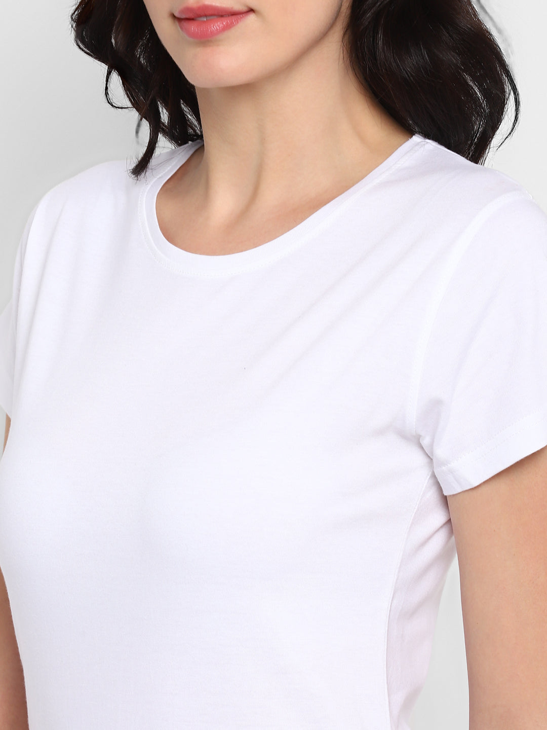Appulse Women's Round Neck T-Shirt with Bottom Knot | Women | Premium Cotton | Activewear | Athleisure