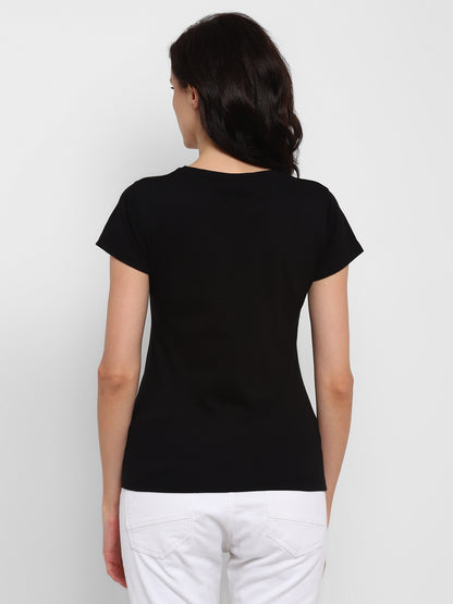 Appulse Women's Round Neck T-Shirt with Bottom Knot | Women | Premium Cotton | Activewear | Athleisure