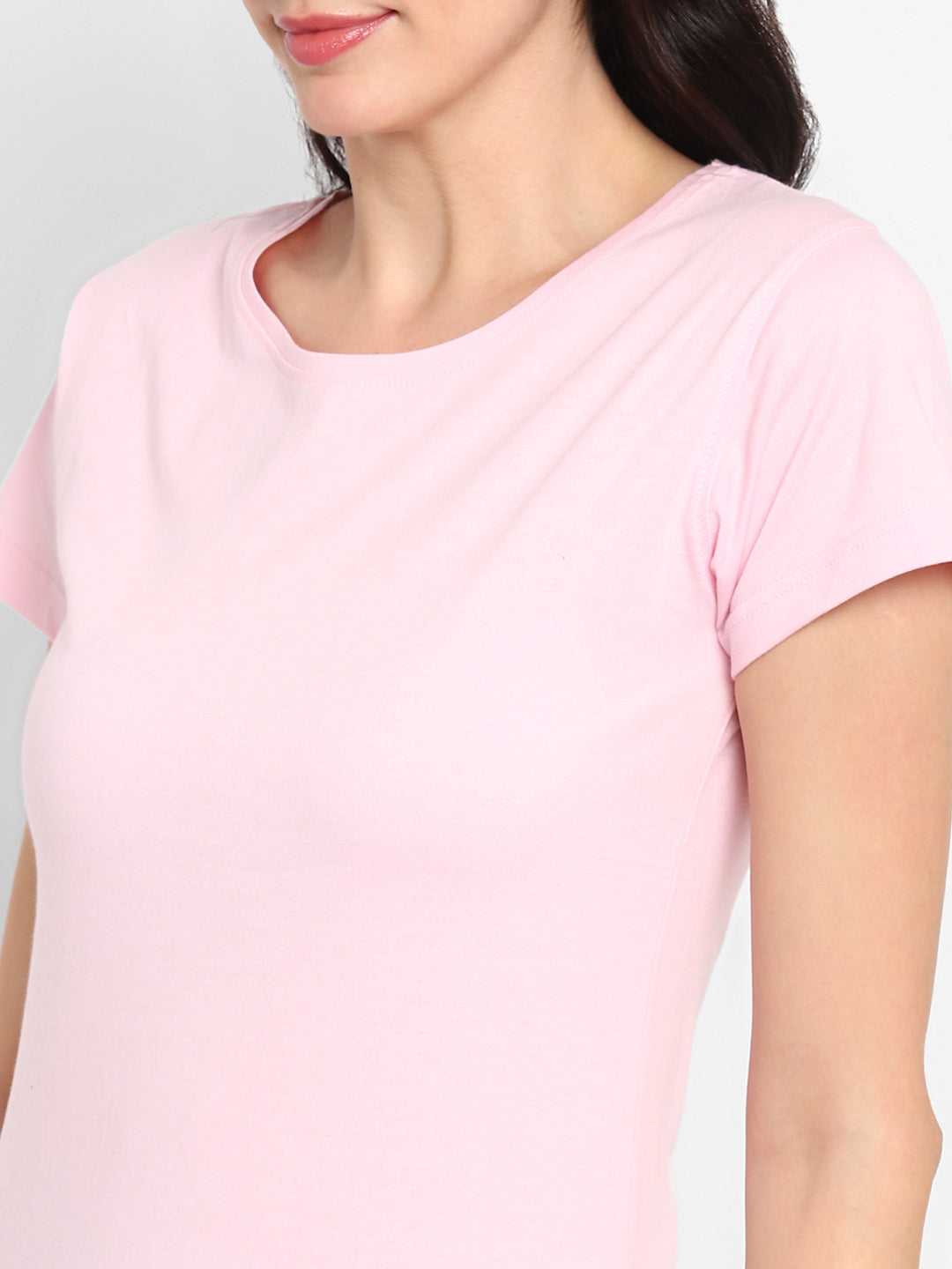 Appulse Women's Round Neck T-Shirt with Bottom Knot | Women | Premium Cotton | Activewear | Athleisure
