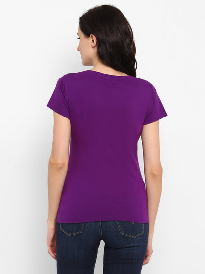 Appulse Women's Round Neck T-Shirt with Bottom Knot | Women | Premium Cotton | Activewear | Athleisure