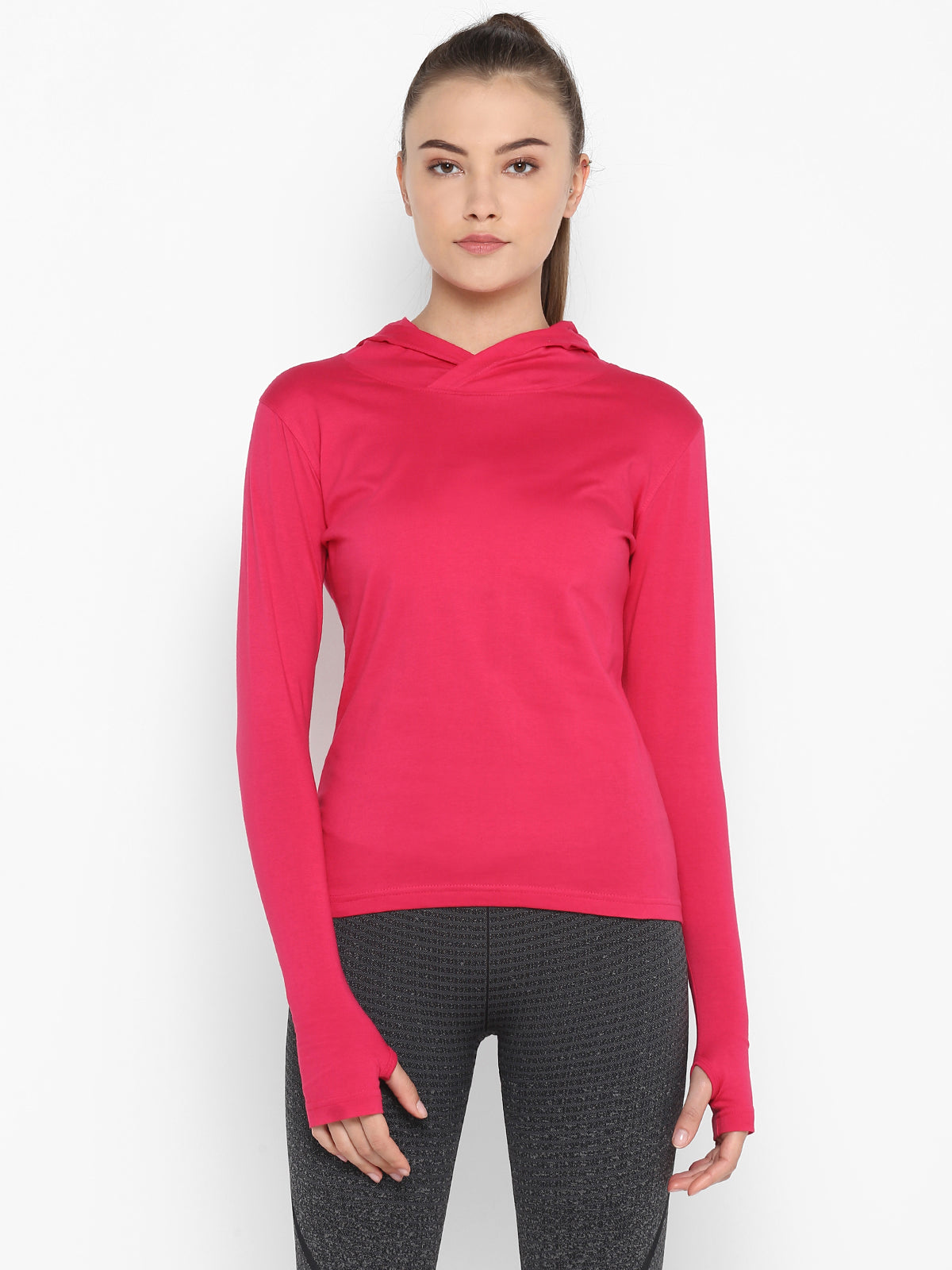 Ap'pulse Women's Hoodie Long Sleeve Thumbopen