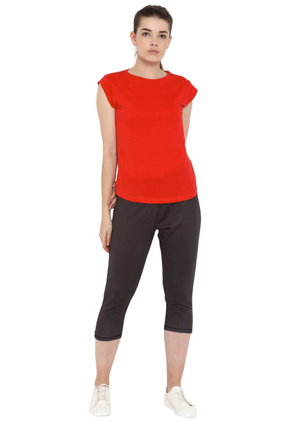 Appulse Women's Cap SleeveT-Shirt | Women | Premium Cotton | Activewear | Athleisure