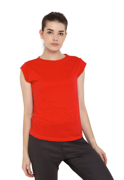 Appulse Women's Cap SleeveT-Shirt | Women | Premium Cotton | Activewear | Athleisure