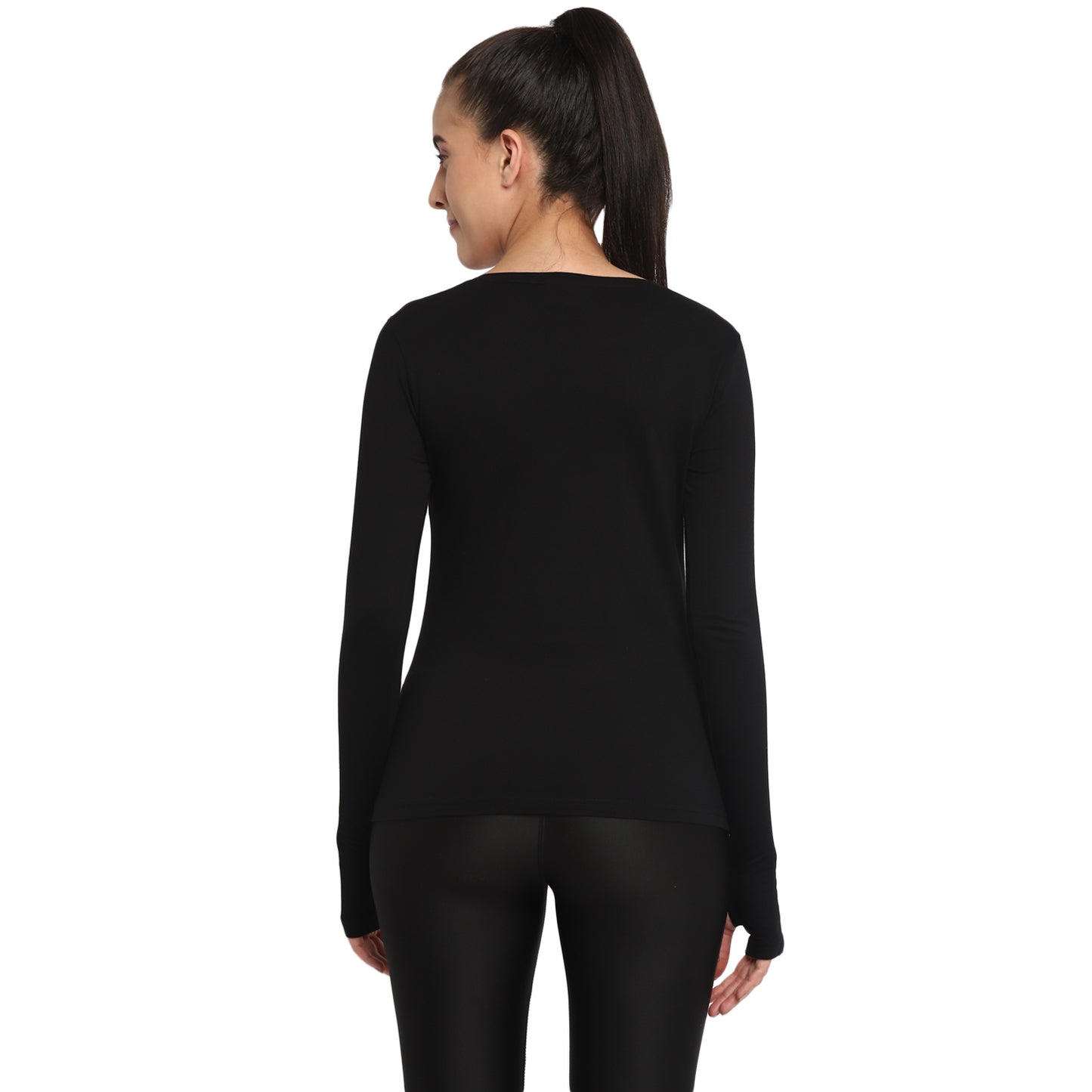Appulse Women's Printed Long Sleeve Thumb Hole Round Neck T-Shirt | Women | Premium Cotton | Activewear | Athleisure