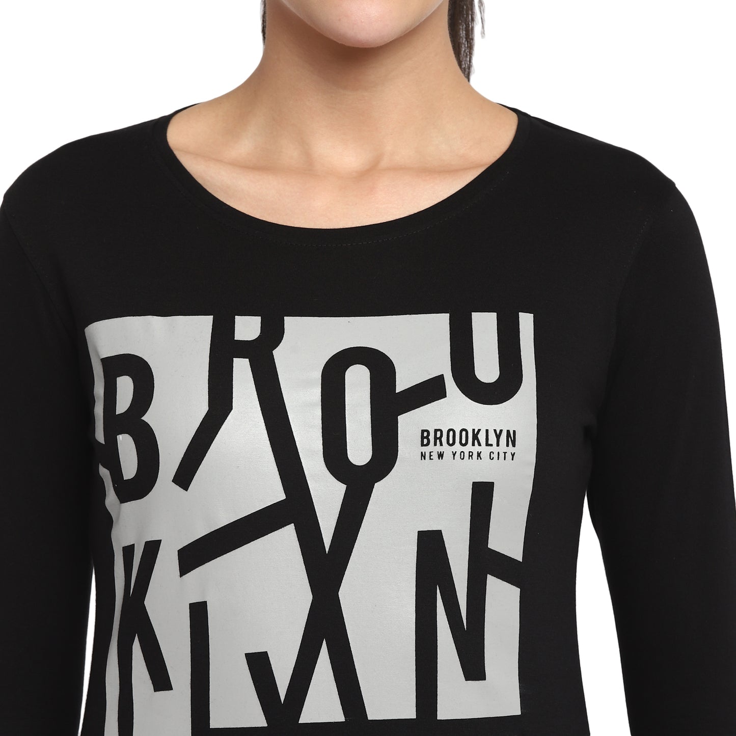 Appulse Women's Printed Long Sleeve Thumb Hole Round Neck T-Shirt | Women | Premium Cotton | Activewear | Athleisure