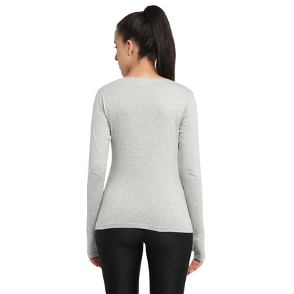 Appulse Women's Printed Long Sleeve Thumb Hole Round Neck T-Shirt | Women | Premium Cotton | Activewear | Athleisure