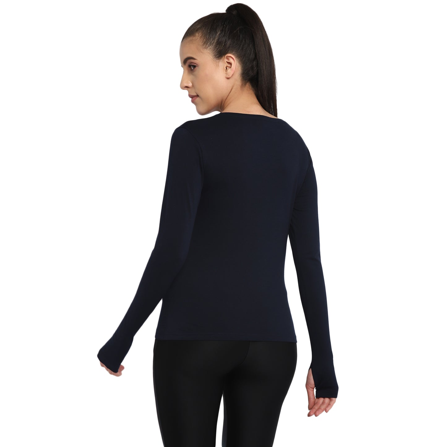 Appulse Women's Printed Long Sleeve Thumb Hole Round Neck T-Shirt | Women | Premium Cotton | Activewear | Athleisure