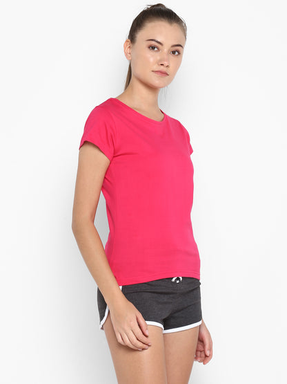 Appulse Women's Short Sleeve Round neck T-Shirt | Women | Premium Cotton | Activewear | Athleisure