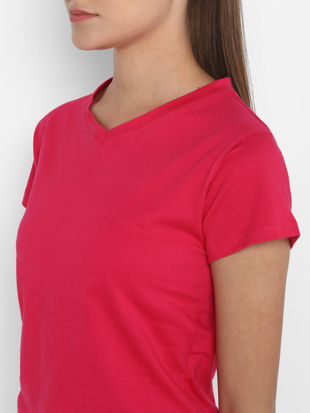 Appulse Women's Short Sleeve V Neck T-Shirt | Women | Premium Cotton | Activewear | Athleisure