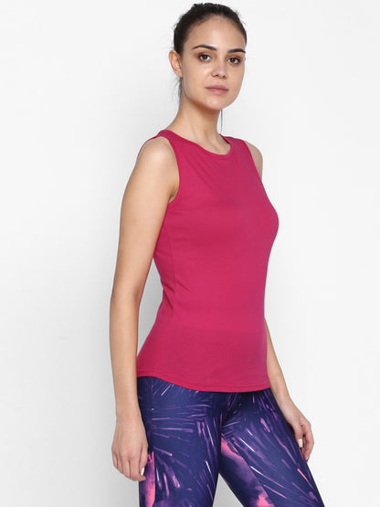Appulse Women's Sleeveless Round neck T-Shirt | Women | Premium Cotton | Activewear | Athleisure