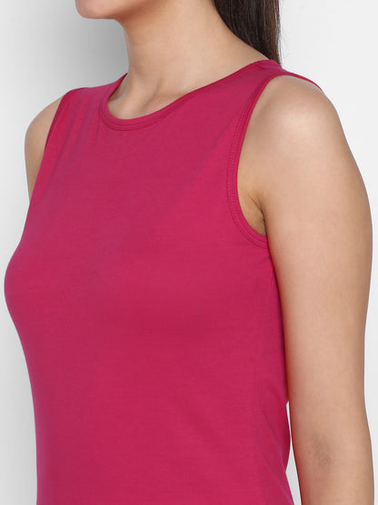 Appulse Women's Sleeveless Round neck T-Shirt | Women | Premium Cotton | Activewear | Athleisure