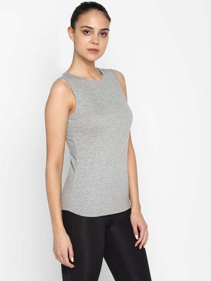 Appulse Women's Sleeveless Round neck T-Shirt | Women | Premium Cotton | Activewear | Athleisure