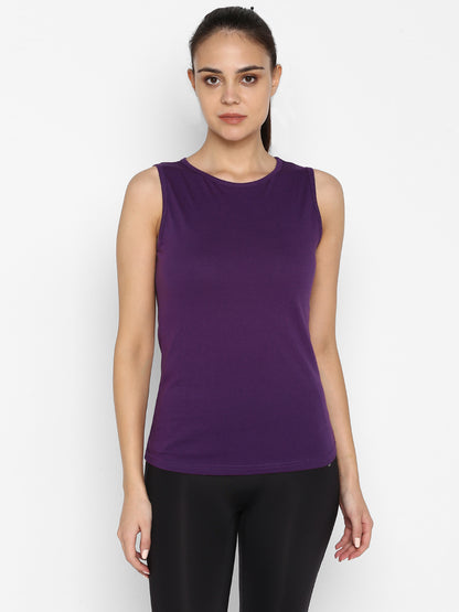 Appulse Women's Sleeveless Round neck T-Shirt | Women | Premium Cotton | Activewear | Athleisure