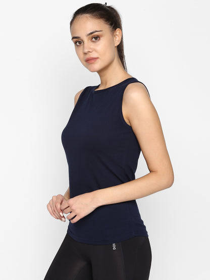 Appulse Women's Sleeveless Round neck T-Shirt | Women | Premium Cotton | Activewear | Athleisure