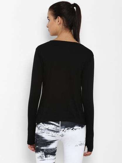 Appulse Women's Round Neck Long Sleeve Thumopen T-Shirt | Women | Premium Cotton | Activewear | Athleisure