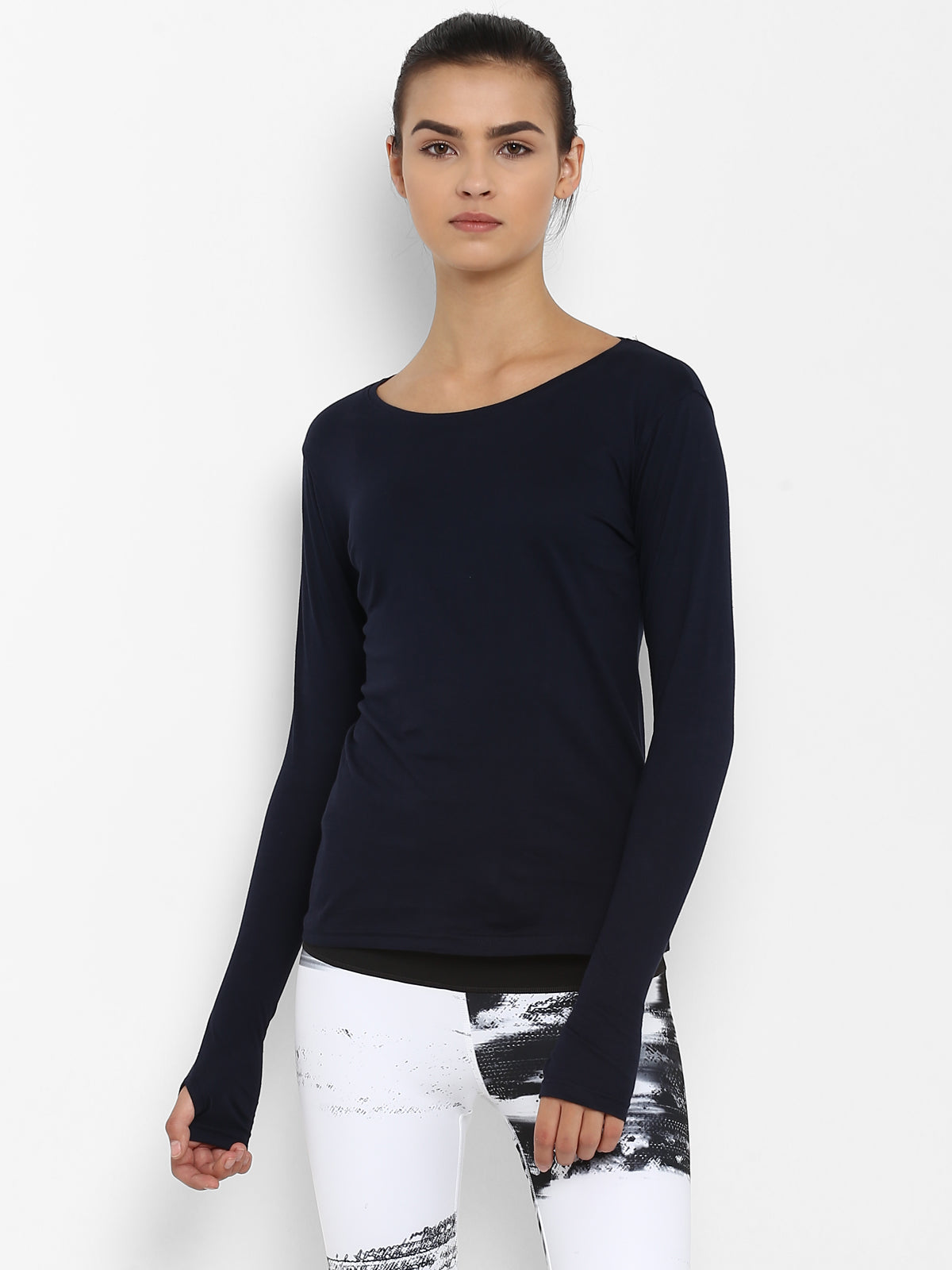 Appulse Women's Round Neck Long Sleeve Thumopen T-Shirt | Women | Premium Cotton | Activewear | Athleisure