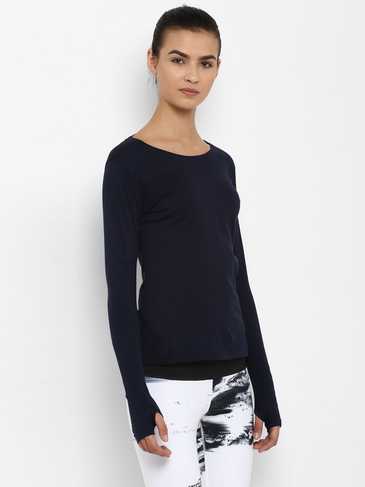 Appulse Women's Round Neck Long Sleeve Thumopen T-Shirt | Women | Premium Cotton | Activewear | Athleisure