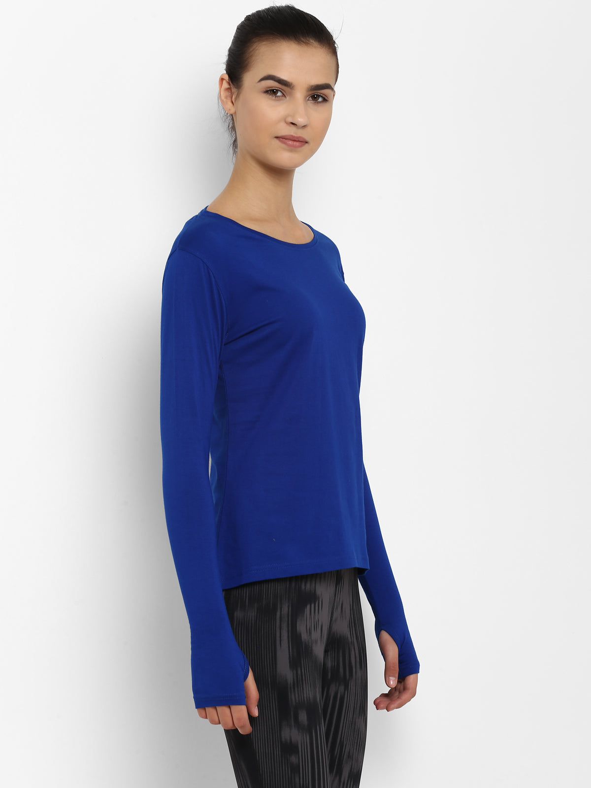 Appulse Women's Round Neck Long Sleeve Thumopen T-Shirt | Women | Premium Cotton | Activewear | Athleisure