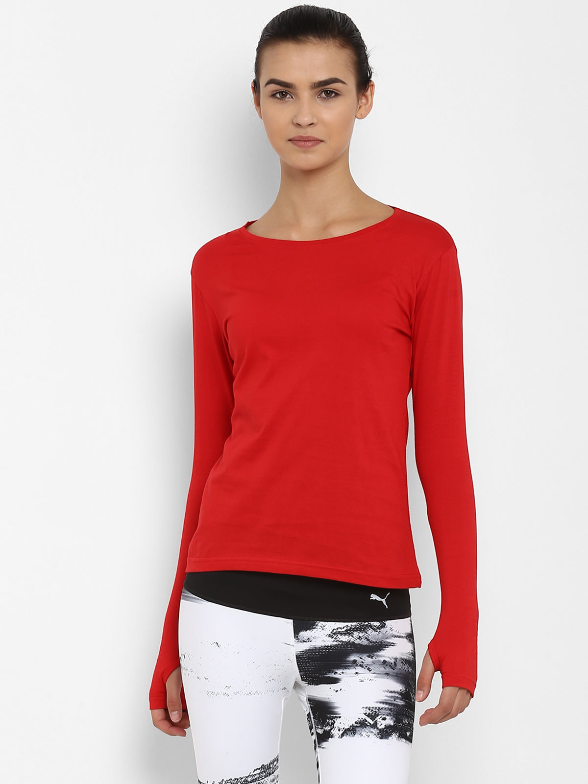 Appulse Women's Round Neck Long Sleeve Thumopen T-Shirt | Women | Premium Cotton | Activewear | Athleisure