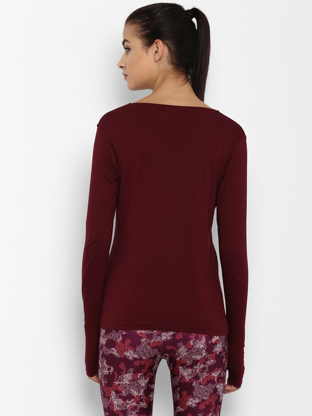 Appulse Women's Round Neck Long Sleeve Thumopen T-Shirt | Women | Premium Cotton | Activewear | Athleisure