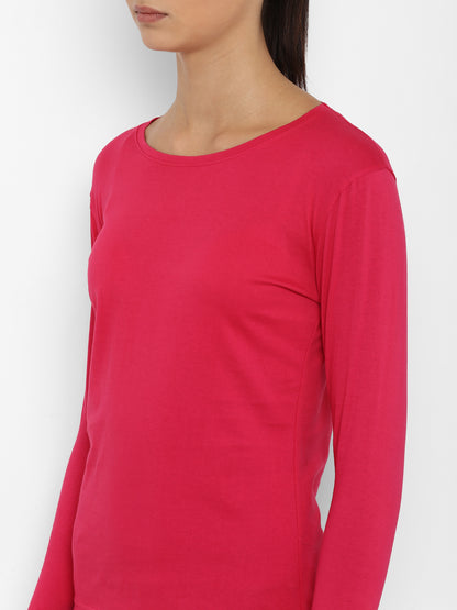 Appulse Women's Round Neck Long Sleeve Thumopen T-Shirt | Women | Premium Cotton | Activewear | Athleisure