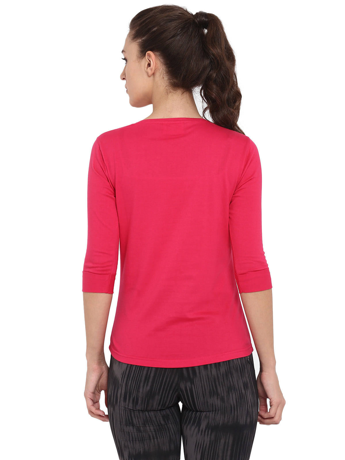 Appulse Women's 3/4th sleeve Round Neck T-Shirt | Women | Premium Cotton | Activewear | Athleisure