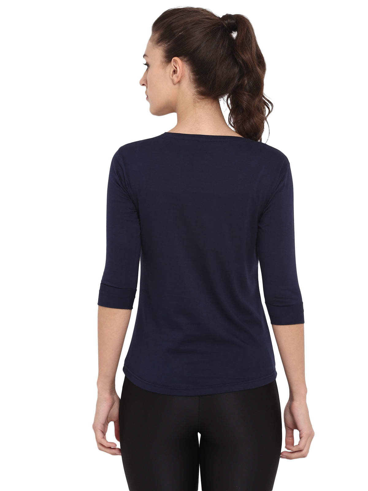 Appulse Women's 3/4th sleeve Round Neck T-Shirt | Women | Premium Cotton | Activewear | Athleisure