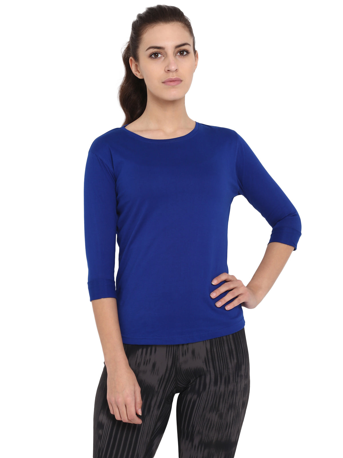 Appulse Women's 3/4th sleeve Round Neck T-Shirt | Women | Premium Cotton | Activewear | Athleisure