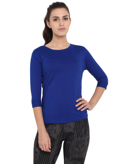 Appulse Women's 3/4th sleeve Round Neck T-Shirt | Women | Premium Cotton | Activewear | Athleisure