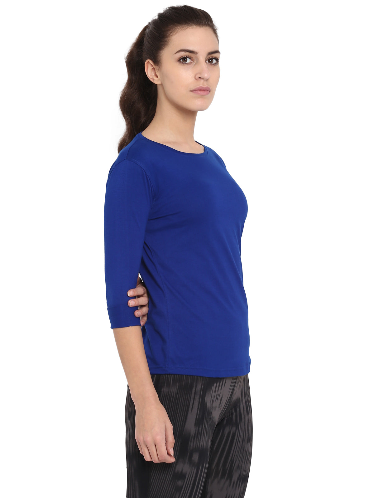Appulse Women's 3/4th sleeve Round Neck T-Shirt | Women | Premium Cotton | Activewear | Athleisure