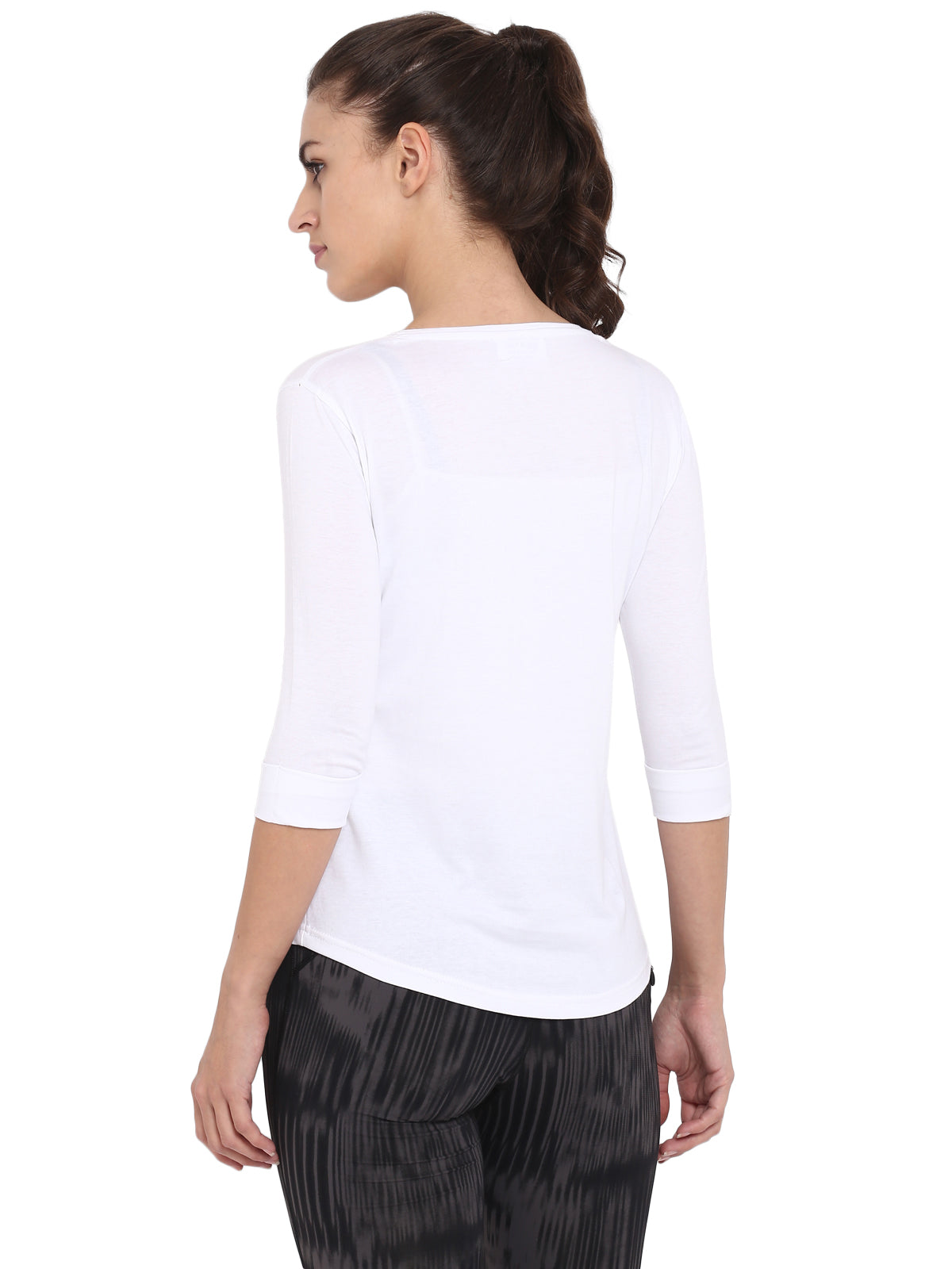 Appulse Women's 3/4th sleeve Round Neck T-Shirt | Women | Premium Cotton | Activewear | Athleisure