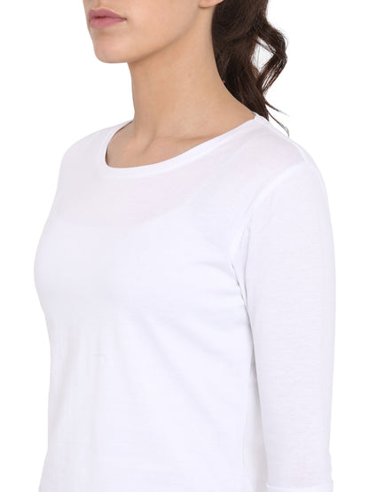 Appulse Women's 3/4th sleeve Round Neck T-Shirt | Women | Premium Cotton | Activewear | Athleisure
