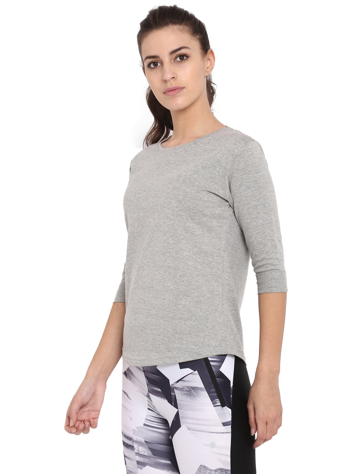 Appulse Women's 3/4th sleeve Round Neck T-Shirt | Women | Premium Cotton | Activewear | Athleisure