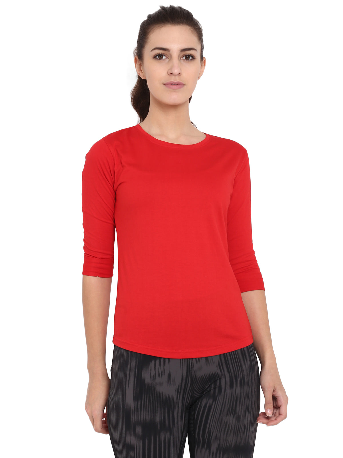 Appulse Women's 3/4th sleeve Round Neck T-Shirt | Women | Premium Cotton | Activewear | Athleisure