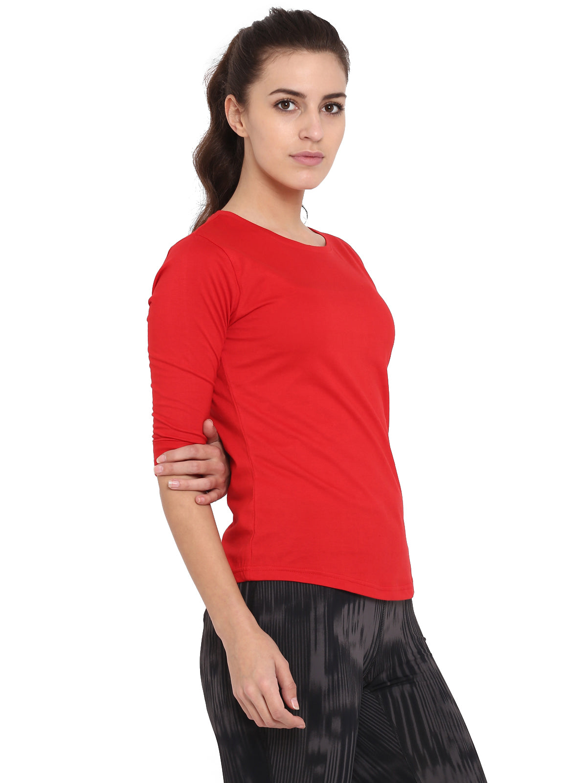 Appulse Women's 3/4th sleeve Round Neck T-Shirt | Women | Premium Cotton | Activewear | Athleisure